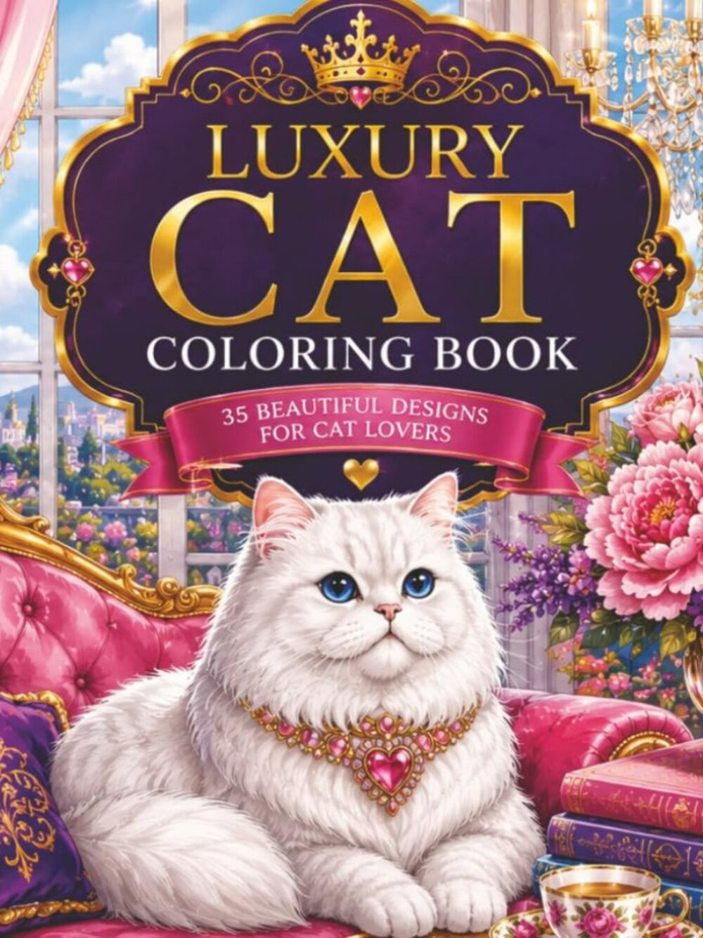 NWT Luxury Cat Coloring Book